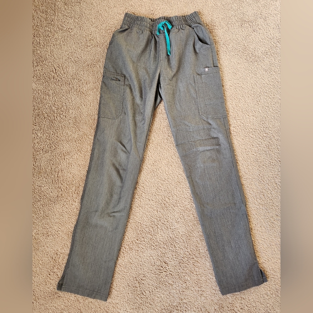 Figs high waisted Yola scrub pant gray XST